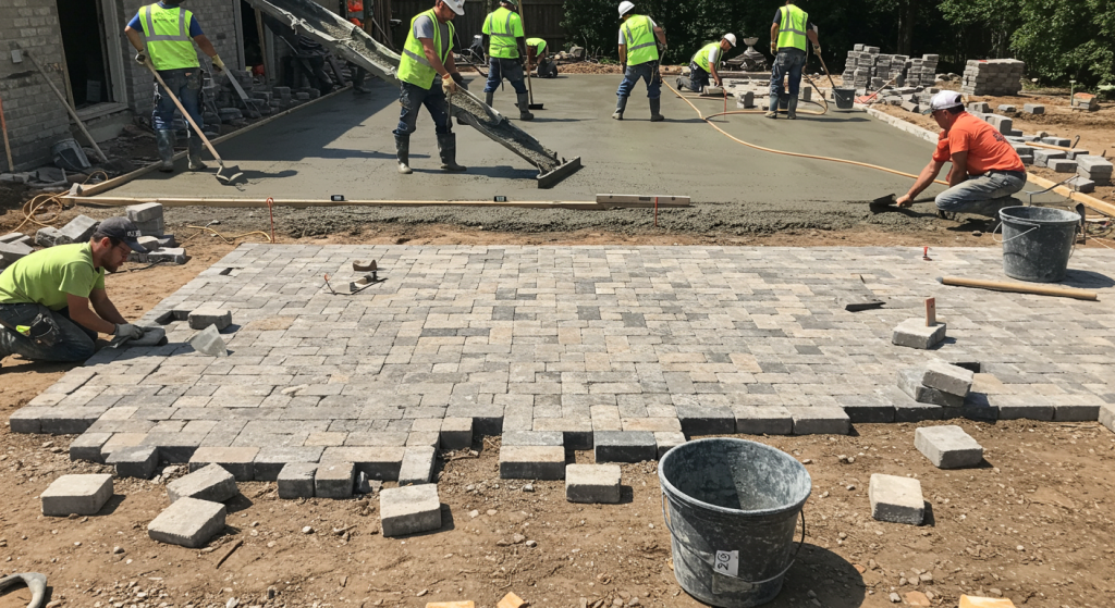 Is a Concrete Patio Better Than Pavers?
