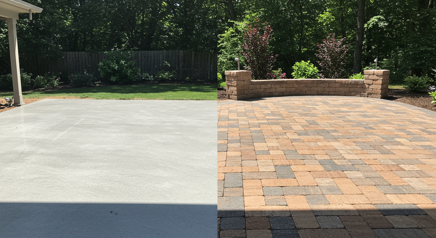 Is Pouring a Concrete Patio Cheaper Than Pavers?