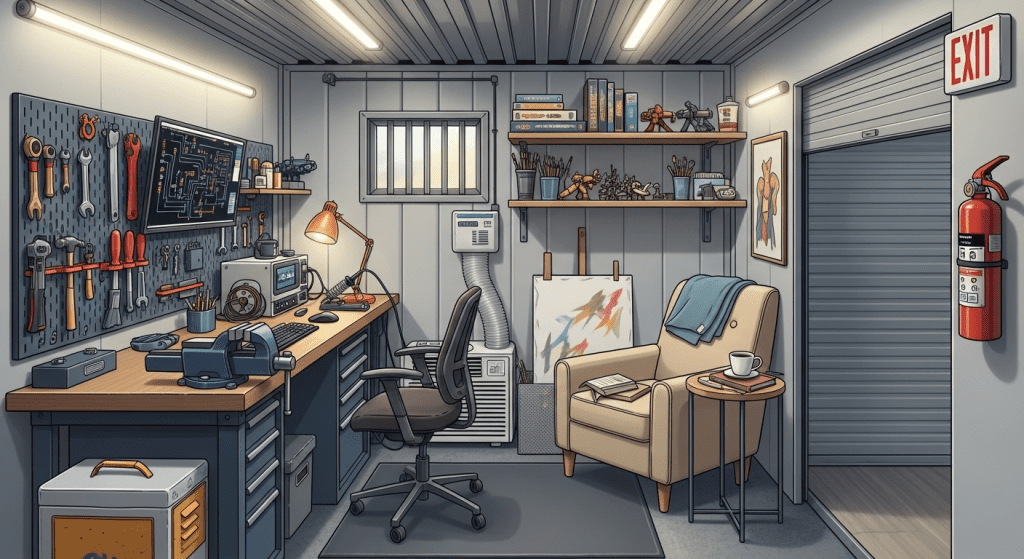Computer Themed Storage Unit How to Transform Your Storage Unit into a Secure Mini-Workspace or ...